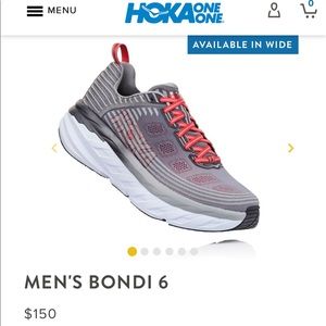 BRAND NEW BONDI 6 running shoes